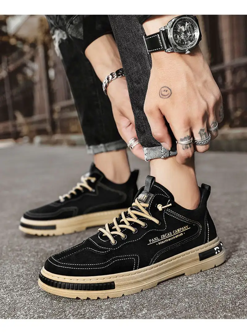 Bequeme Herren Freizeitschuhe Flache Outdoor Sneaker Stilvoll_voghion.com
