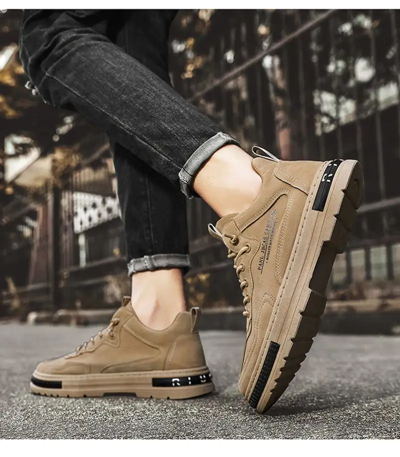 Bequeme Herren Freizeitschuhe Flache Outdoor Sneaker Stilvoll_voghion.com