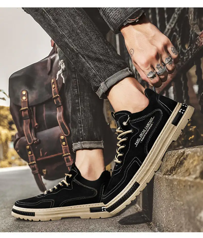 Bequeme Herren Freizeitschuhe Flache Outdoor Sneaker Stilvoll_voghion.com