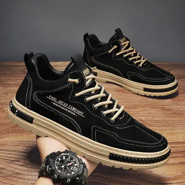 Neu Für Männer Bequeme Flache Beiläufige Outdoor Wilde männer Sneakers High-End-Mode Ein Pedal_voghion.com