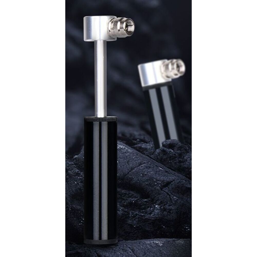 Mini pompa ad aria tascabile in lega di alluminio per bicicletta, ultra piccola, universale per valvole Schrader e Presta, portatile per_voghion.com