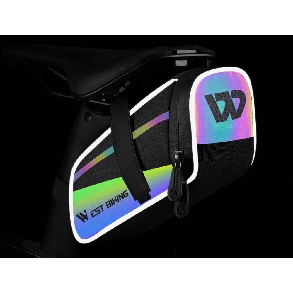 Bolsa traseira de grande capacidade para selim de bicicleta West Rider, ideal para ciclismo de estrada e mountain bike._voghion.com