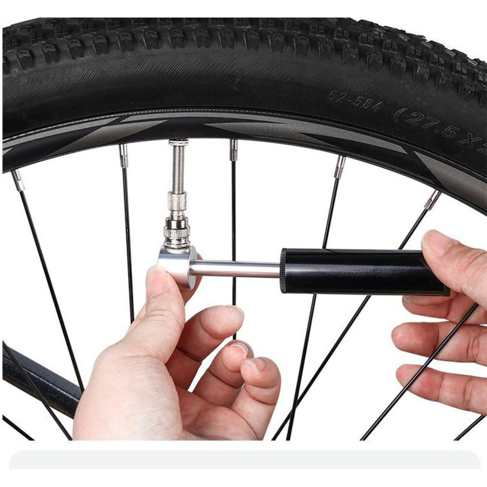 Mini pompa bici portatile in alluminio valvola presta e schrader_voghion.com