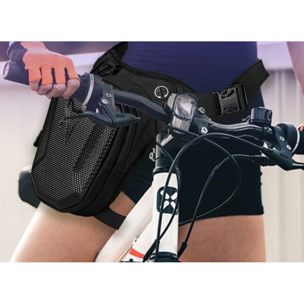 Bicycle Hard Shell Leg Motorcycle Men's Waist Waterproof Crossbody Bag Riding Backpack_voghion.com