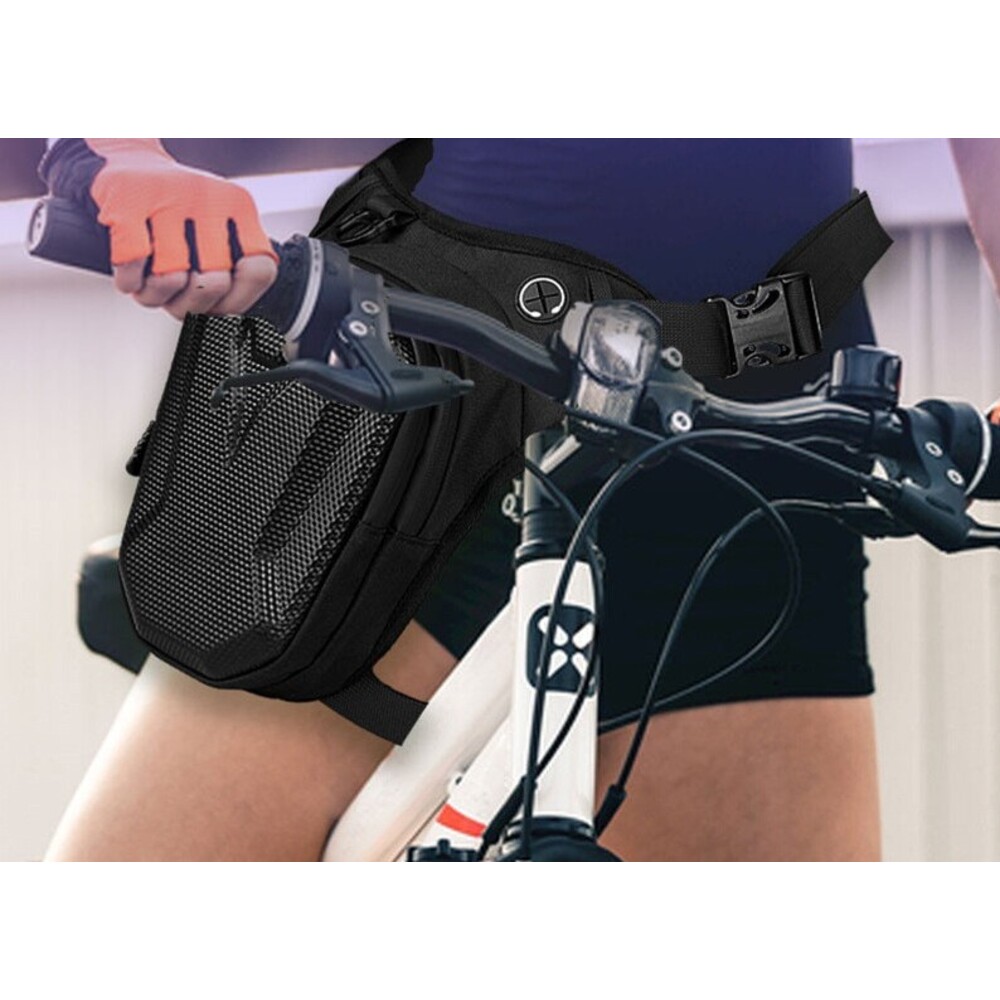 Bolsa de perna rígida impermeável para moto e bicicleta_voghion.com