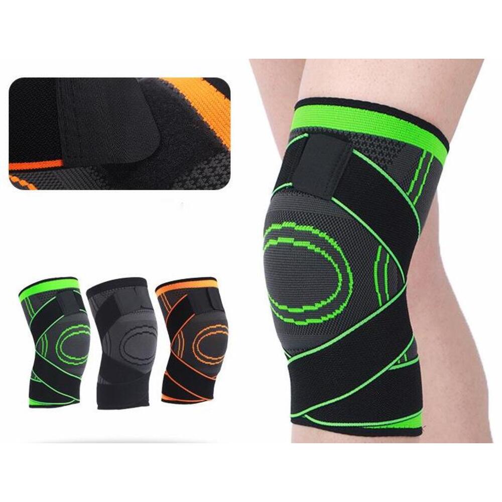 Compressie sportbrace, unisex, gebreid, voor hardlopen, wandelen, fitness en fietsen._voghion.com