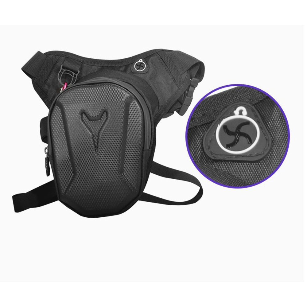 Bolsa de perna rígida impermeável para moto e bicicleta_voghion.com