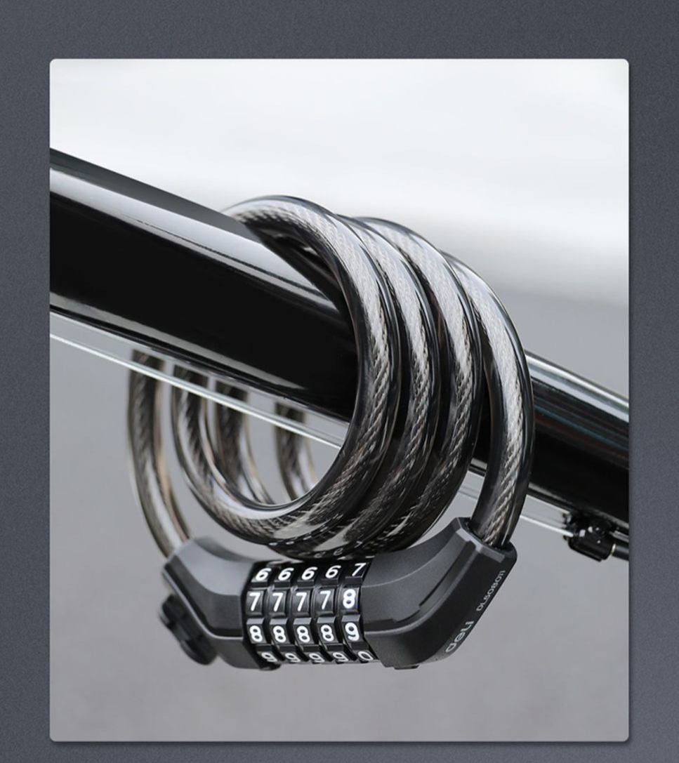 Antivol vélo câble acier avec code pour moto et scooter_voghion.com