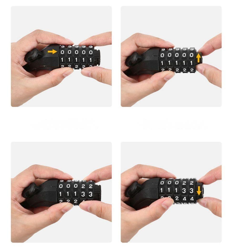 Antivol vélo câble acier avec code pour moto et scooter_voghion.com