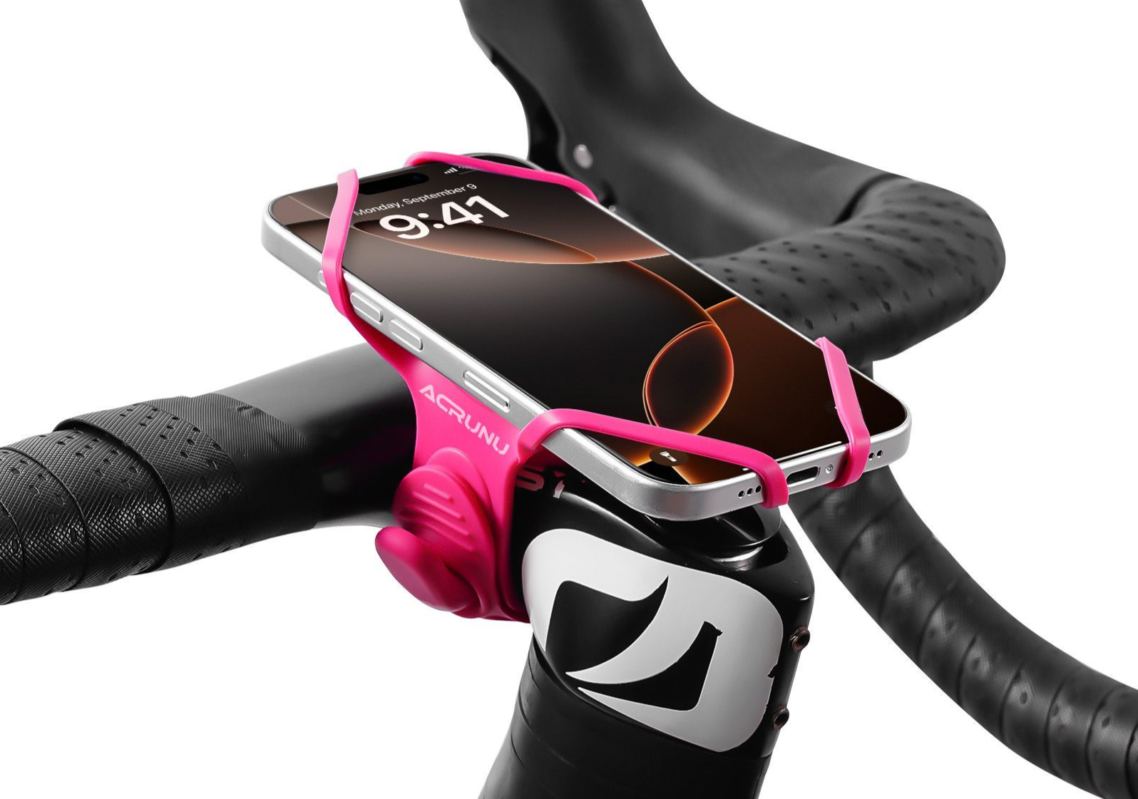 ACRUNU Silicone Holder Quick Release Navigation Road Bike Electric Vehicle Delivery Driver Charging Phone Mount_voghion.com