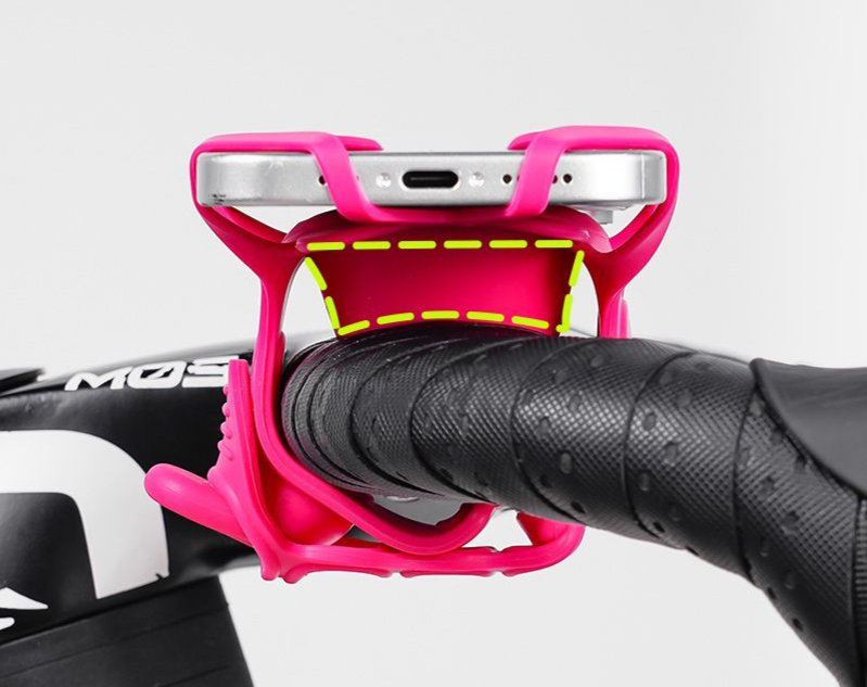 ACRUNU Silicone Holder Quick Release Navigation Road Bike Electric Vehicle Delivery Driver Charging Phone Mount_voghion.com