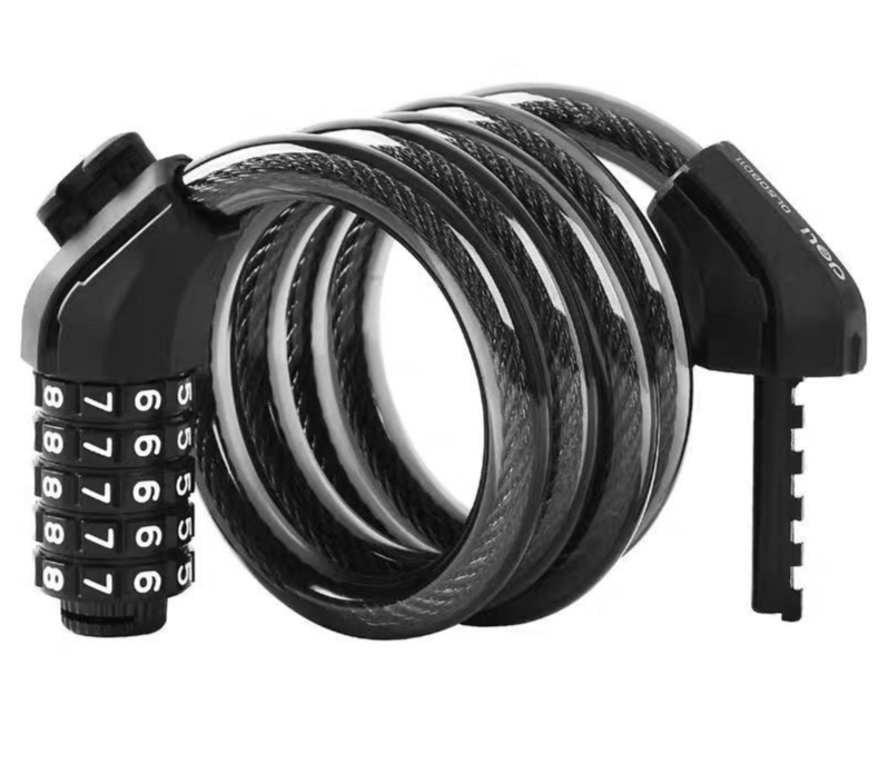 Antivol vélo câble acier avec code pour moto et scooter_voghion.com