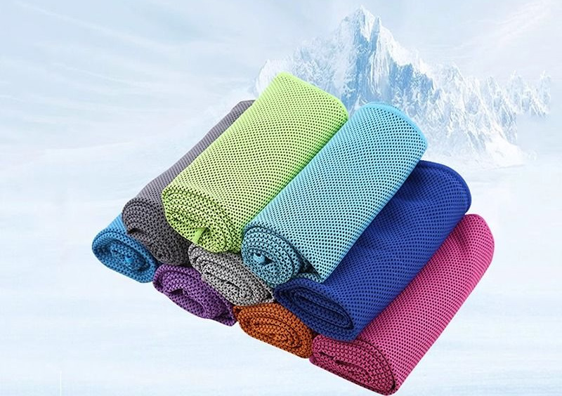 Summer Ice Silk Sports Outdoor Fitness Quick-Dry Cooling Women's Wrist Sweat Towel_voghion.com