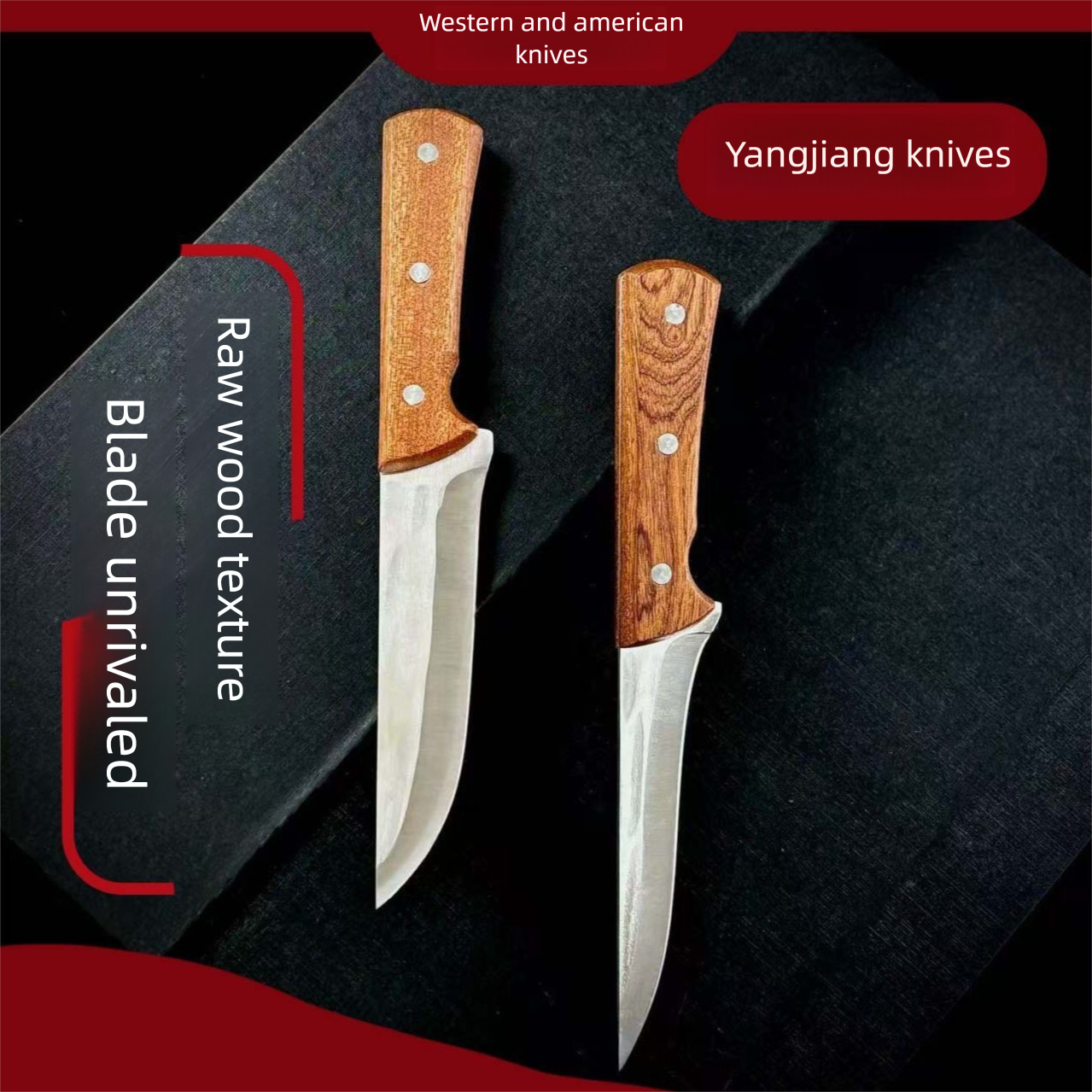 Geschmiedetes, knochenscharfes, handgefertigtes Fleischermesser aus Edelstahl für die Schweineschlachtung, Werkzeug zum Teilen und Zerlegen von Fleisch._voghion.com