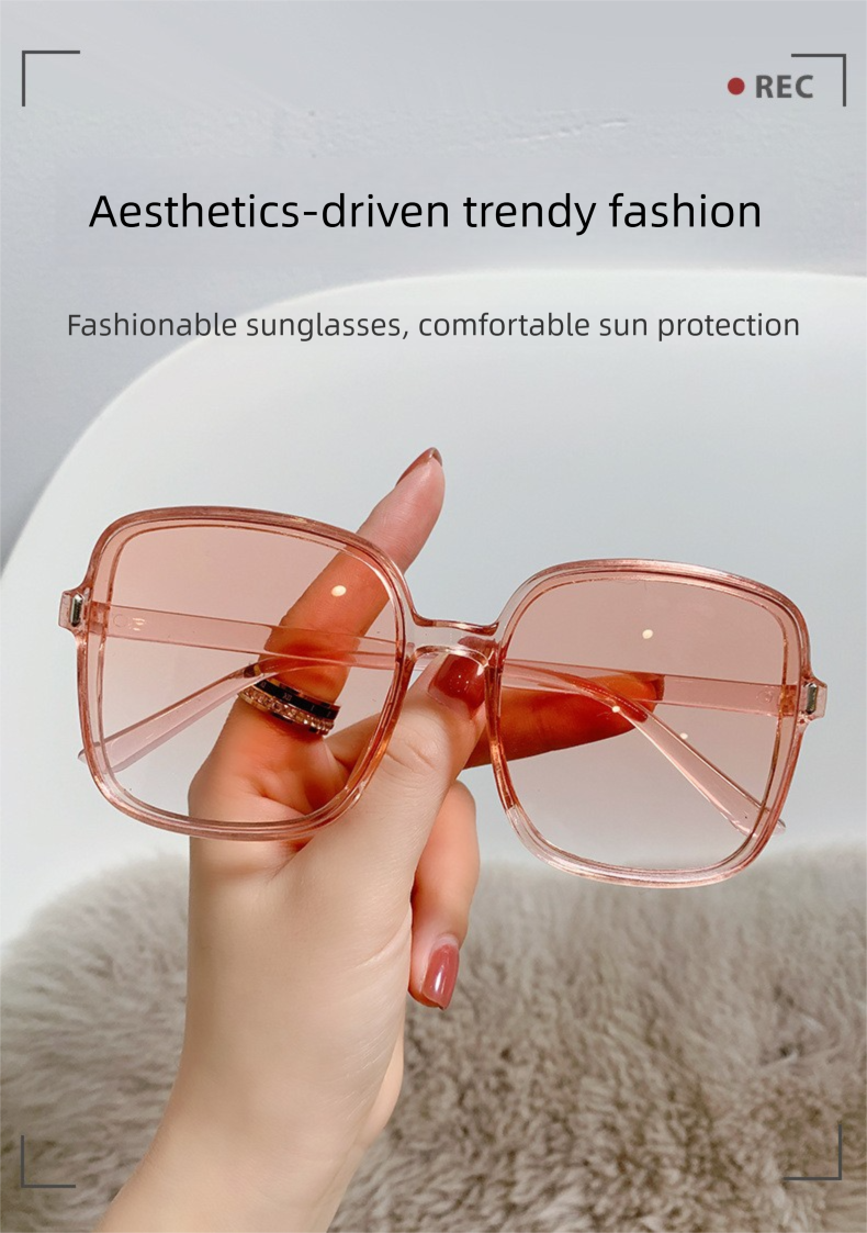 Women's Sunglasses Fashionable Gradient Square Uv Protection_voghion.com