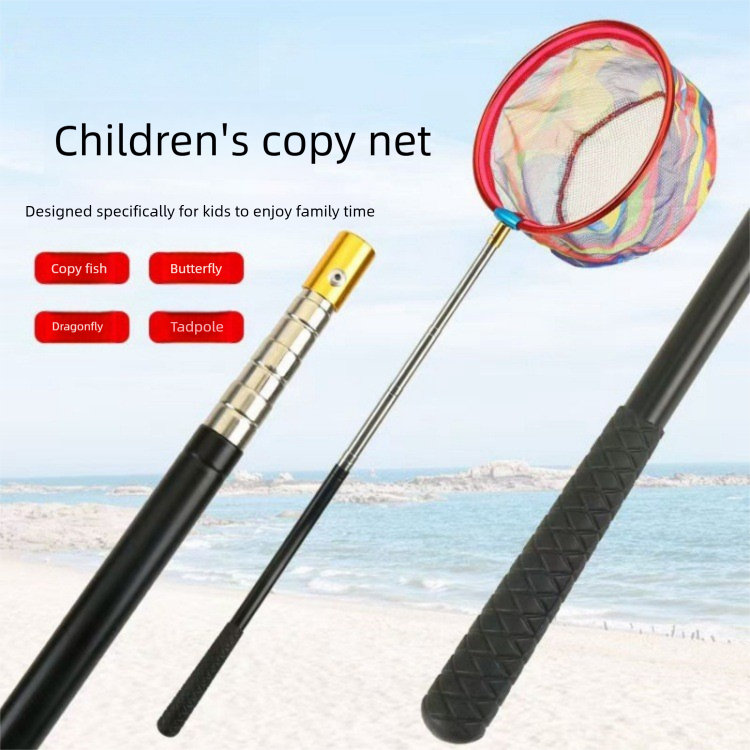 Children's Dragonfly Butterfly Bug Catching Kids Outdoor Fishing Net Telescopic Rod Toy_voghion.com