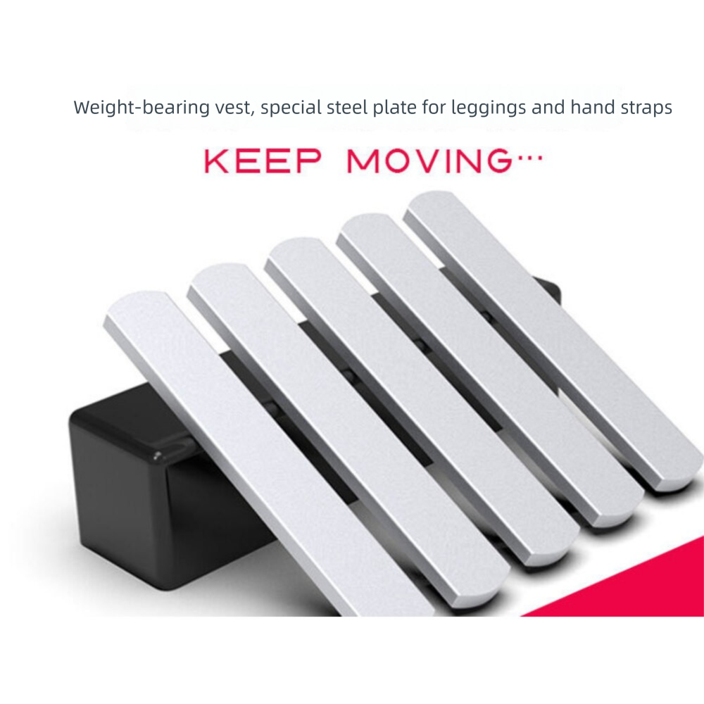 Adjustable Weighted Vest With Electroplated Steel Plates_voghion.com