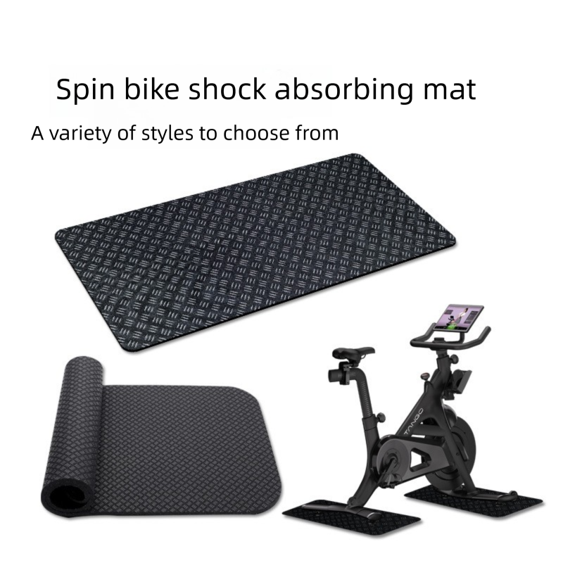 PVC Silicone Fitness Bike Cycling Training Double-sided Non-slip Folding Mat, Equipment Weightlifting Mechanical Mat_voghion.com