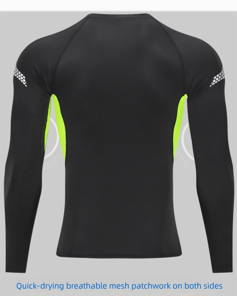T-shirt de compression manches longues pour sport et running_voghion.com