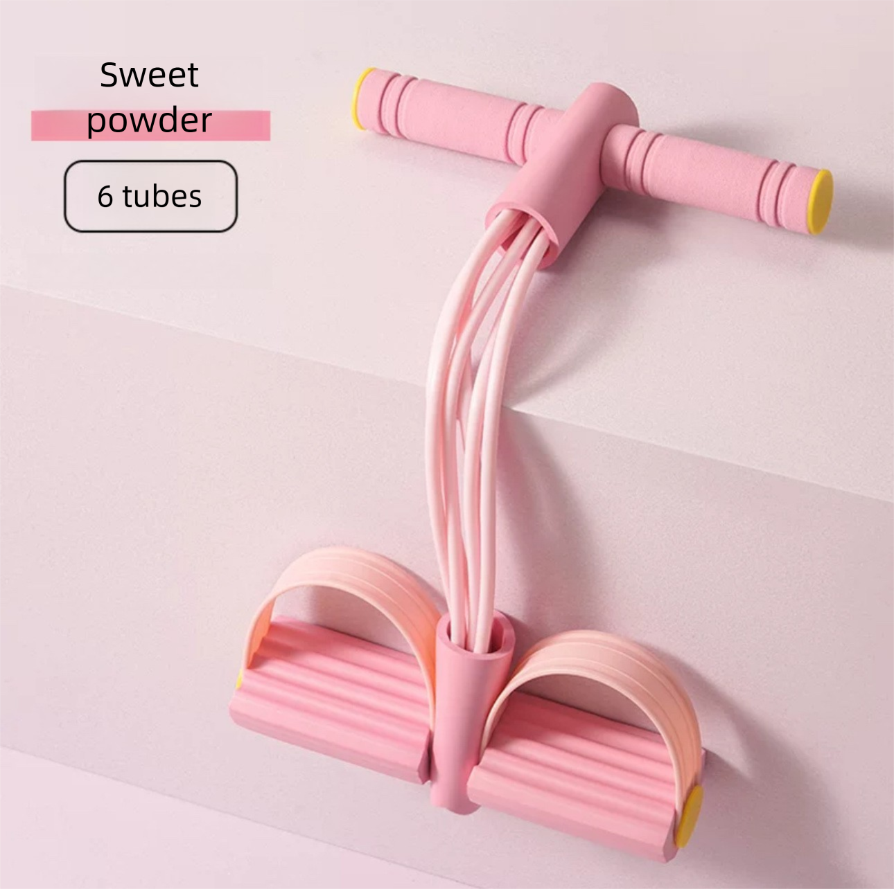 Pedal Band Home Yoga Leg Four-Tube Elastic Full Body Stretch Resistance Rope Sit-Up Aid_voghion.com