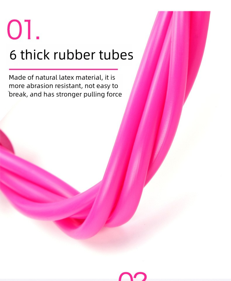 Pedal Band Home Yoga Leg Four-Tube Elastic Full Body Stretch Resistance Rope Sit-Up Aid_voghion.com