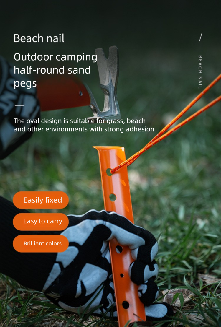 Ultra Lightweight Aluminium Tent Stakes For Beach And Snow Camping_voghion.com