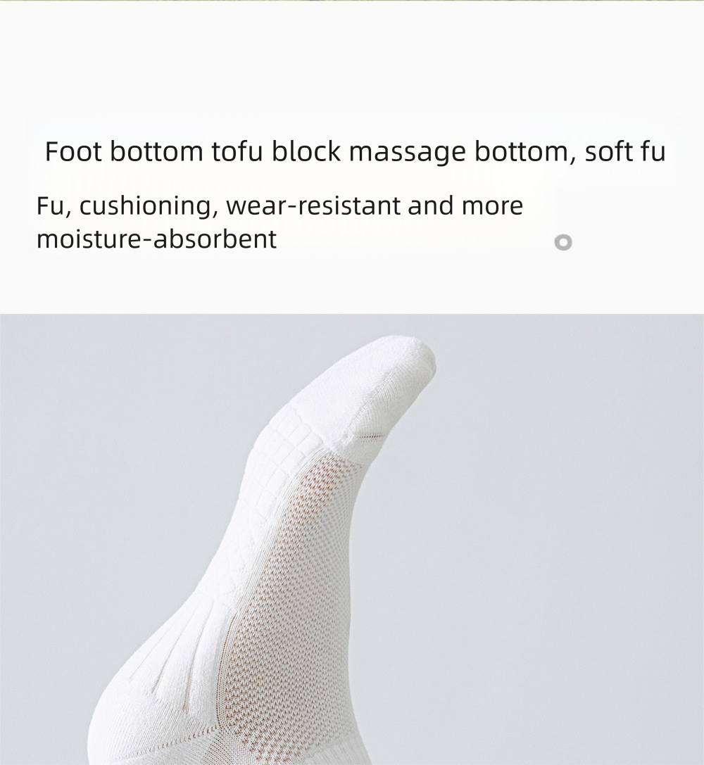 Sport sokken voor heren met demping en ademend mesh materiaal_voghion.com