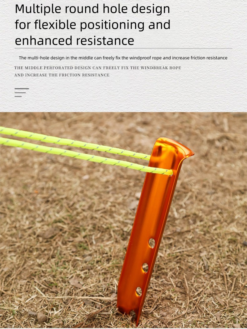 Ultra Lightweight Aluminium Tent Stakes For Beach And Snow Camping_voghion.com