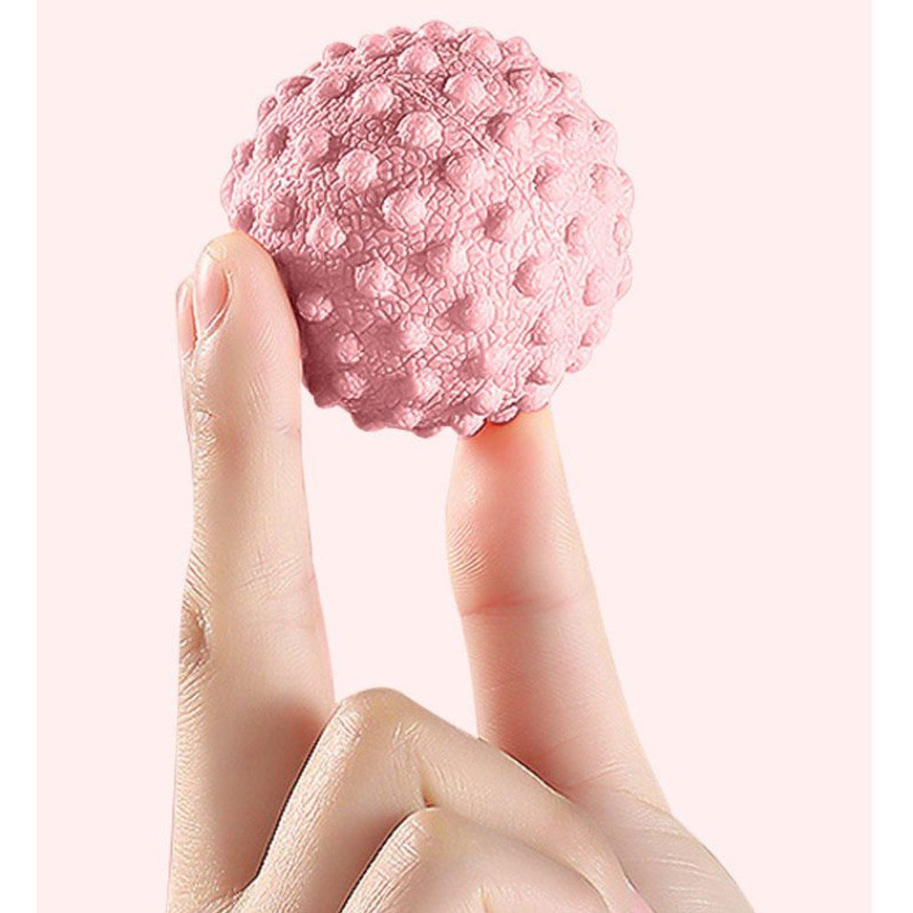 Bola de Massagem de Borracha Sólida em Formato de Amendoim para Fascite Plantar, Alívio da Tensão Muscular Lombar, Fitness, Relaxamento e Ioga_voghion.com