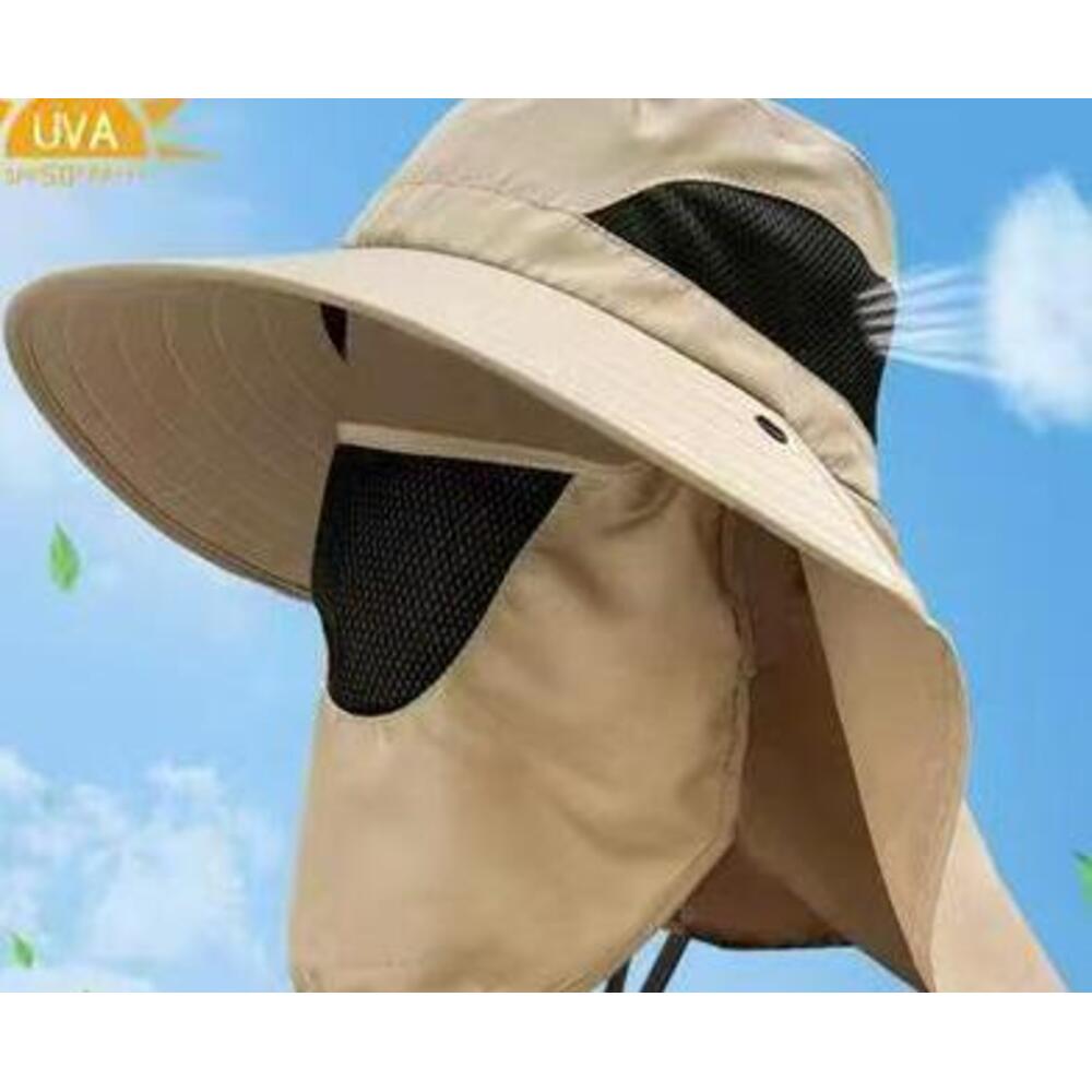 Chapeau de soleil pour randonnée et pêche avec protection nuque_voghion.com