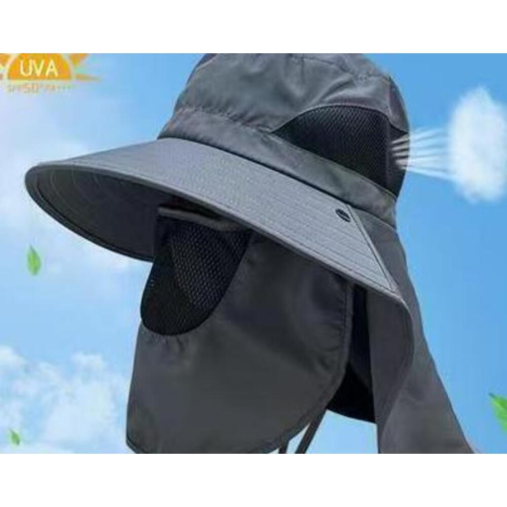 Chapeau de soleil pour randonnée et pêche avec protection nuque_voghion.com