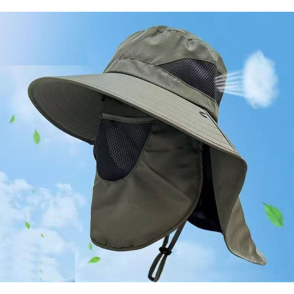 Chapeau de soleil pour randonnée et pêche avec protection nuque_voghion.com