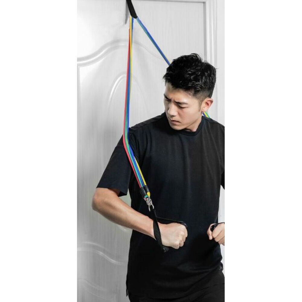 Fitness, Extension de la poitrine élastique, Entraînement musculaire, Équipement de fitness pour hommes, Bandes de résistance pour la perte de poids à domicile_voghion.com