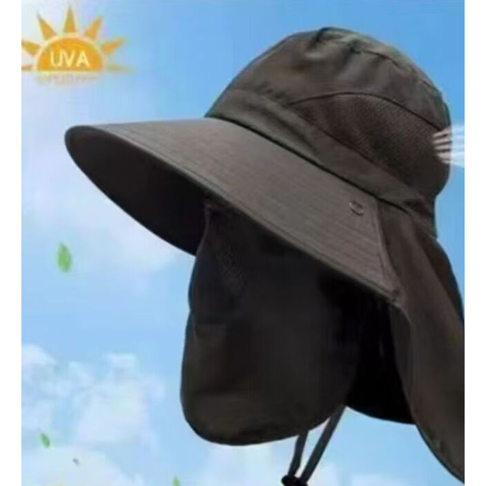 Chapeau de soleil pour randonnée et pêche avec protection nuque_voghion.com