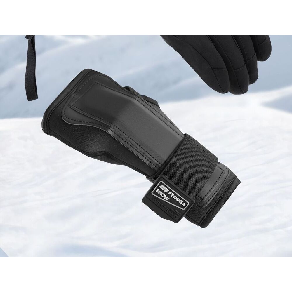 Guantes de esquí con protector de muñeca impermeables táctil_voghion.com