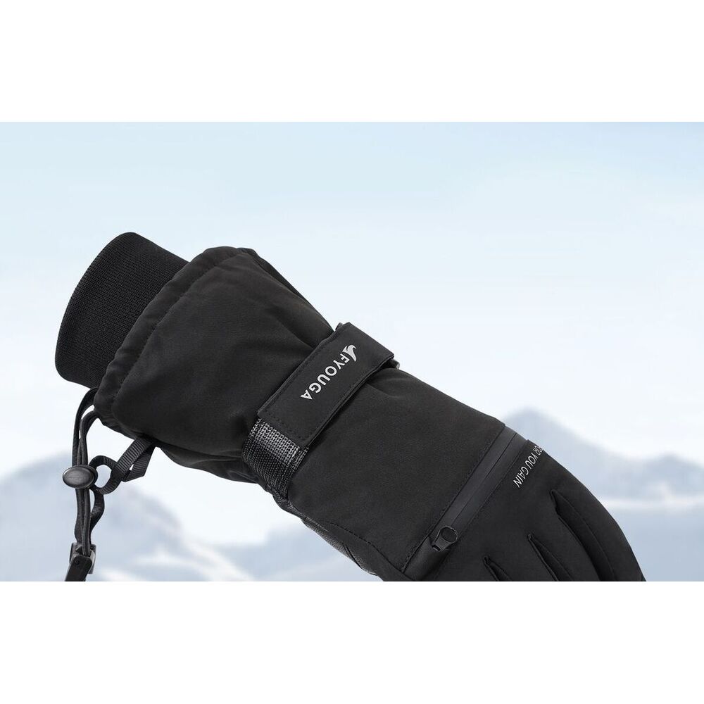 Guantes de esquí con protector de muñeca impermeables táctil_voghion.com