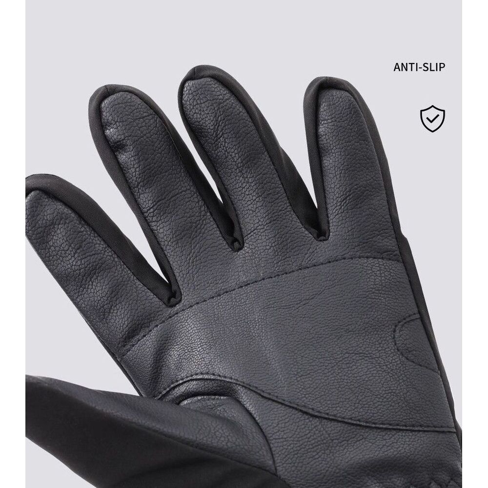 Guantes de esquí FYOUGA con protector de muñeca incorporado, resistentes al agua y al frío, con cinco dedos para pantallas táctiles, aptos para hombres y mujeres._voghion.com
