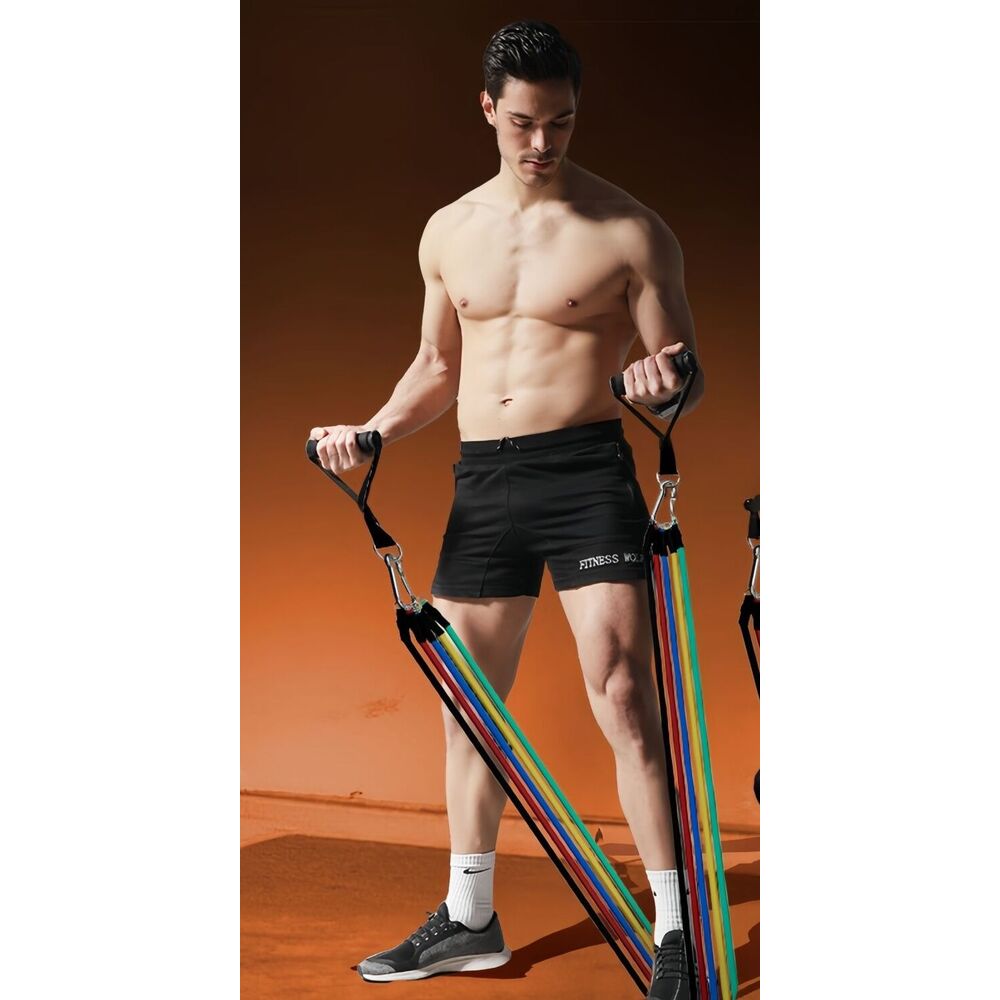 Fitness, Extension de la poitrine élastique, Entraînement musculaire, Équipement de fitness pour hommes, Bandes de résistance pour la perte de poids à domicile_voghion.com