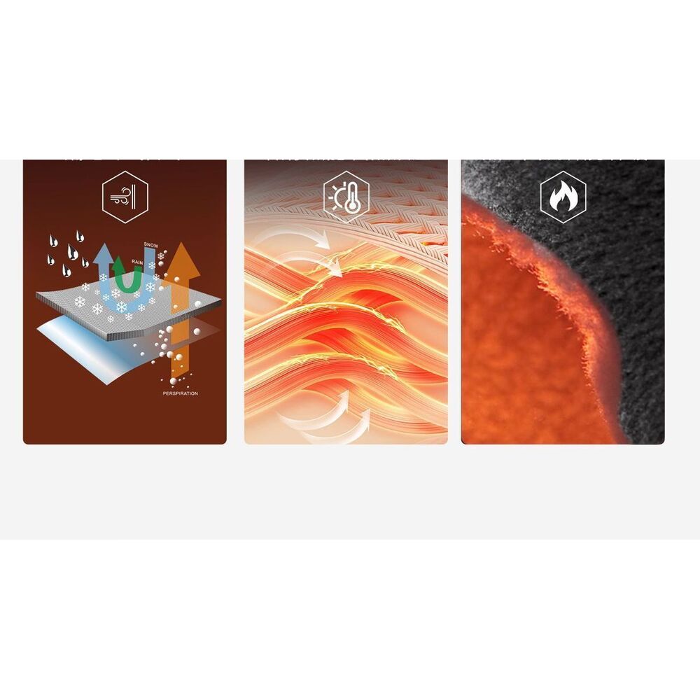 Guantes de esquí con protector de muñeca impermeables táctil_voghion.com