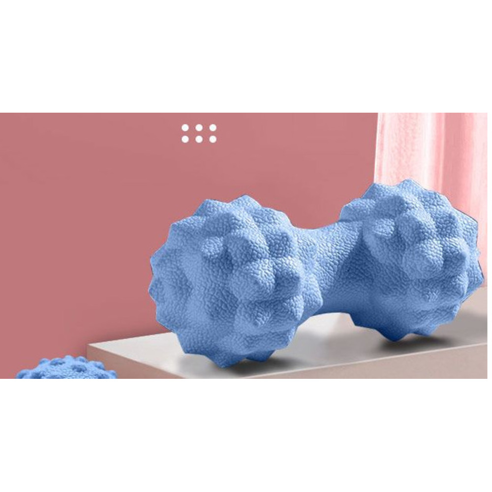 Bola de Massagem de Borracha Sólida em Formato de Amendoim para Fascite Plantar, Alívio da Tensão Muscular Lombar, Fitness, Relaxamento e Ioga_voghion.com