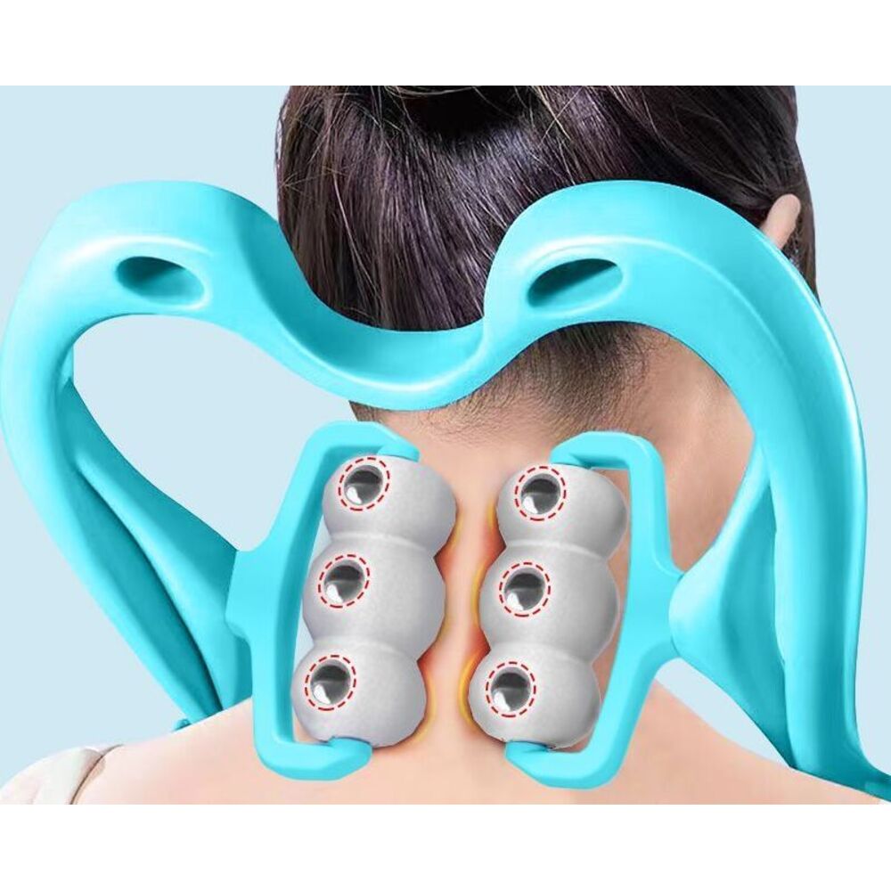 Manuelles Massagegerät mit zwölf Magneten, multifunktionales Massagegerät für Kopf, Schultern und Nacken zur Verwendung zu Hause_voghion.com