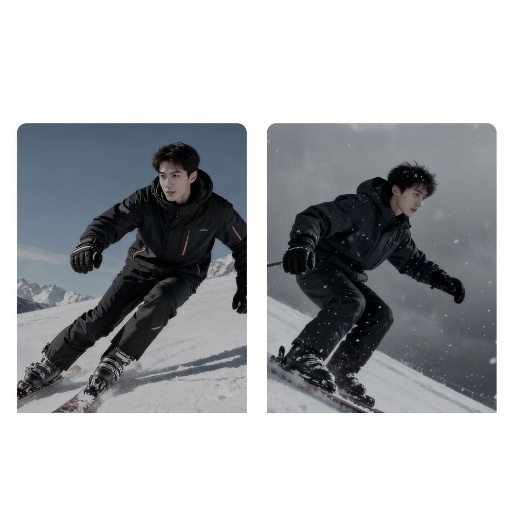 Guantes de esquí con protector de muñeca impermeables táctil_voghion.com
