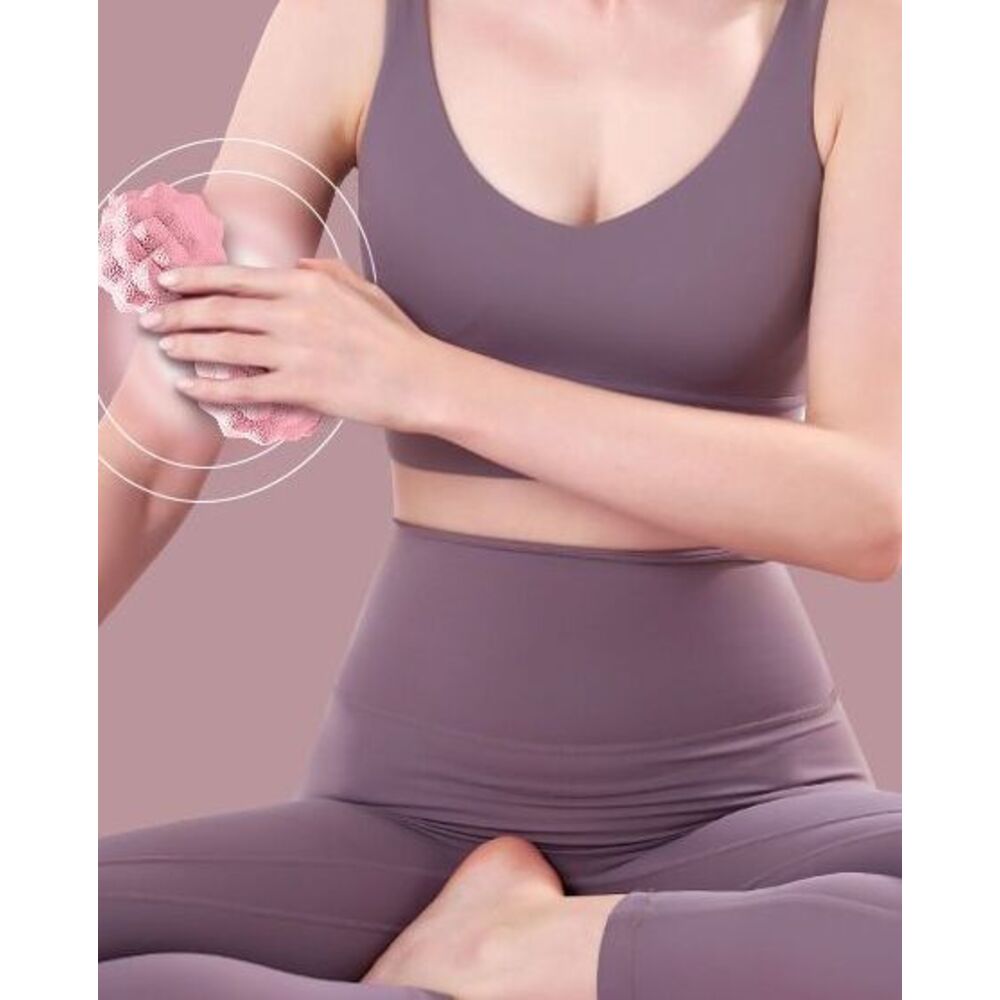 Bola de Massagem de Borracha Sólida em Formato de Amendoim para Fascite Plantar, Alívio da Tensão Muscular Lombar, Fitness, Relaxamento e Ioga_voghion.com