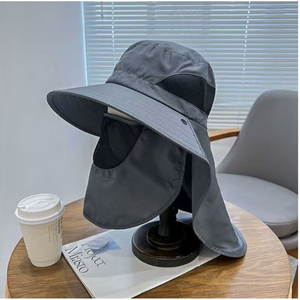 Chapeau de soleil pour randonnée et pêche avec protection nuque_voghion.com