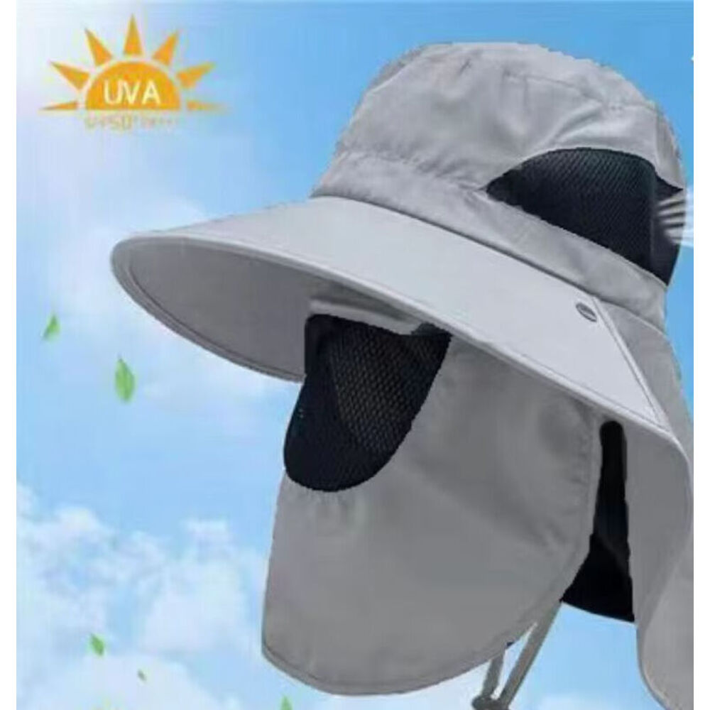 Chapeau de soleil pour randonnée et pêche avec protection nuque_voghion.com