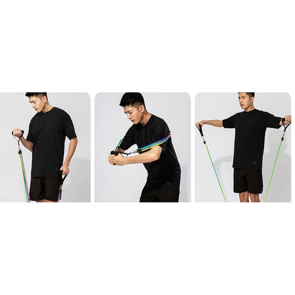 Fitness, Extension de la poitrine élastique, Entraînement musculaire, Équipement de fitness pour hommes, Bandes de résistance pour la perte de poids à domicile_voghion.com