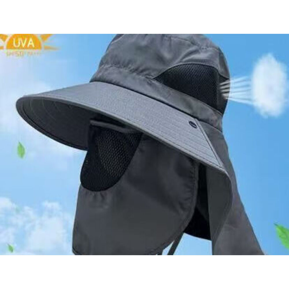 Chapeau de soleil pour randonnée et pêche avec protection nuque_voghion.com
