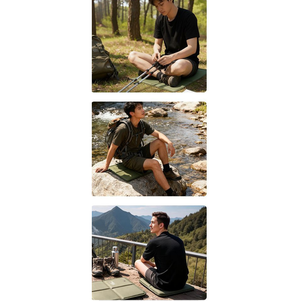 Opvouwbaar campingkussen verdikte picknickmat voor buiten_voghion.com