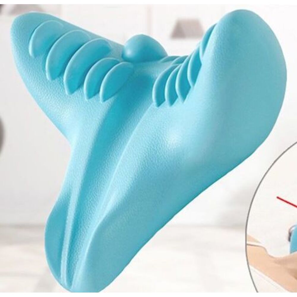 Almofada de massagem cervical por gravidade, acupressão, tração para alívio da dor no ombro e pescoço, dispositivo corretor para uso doméstico._voghion.com