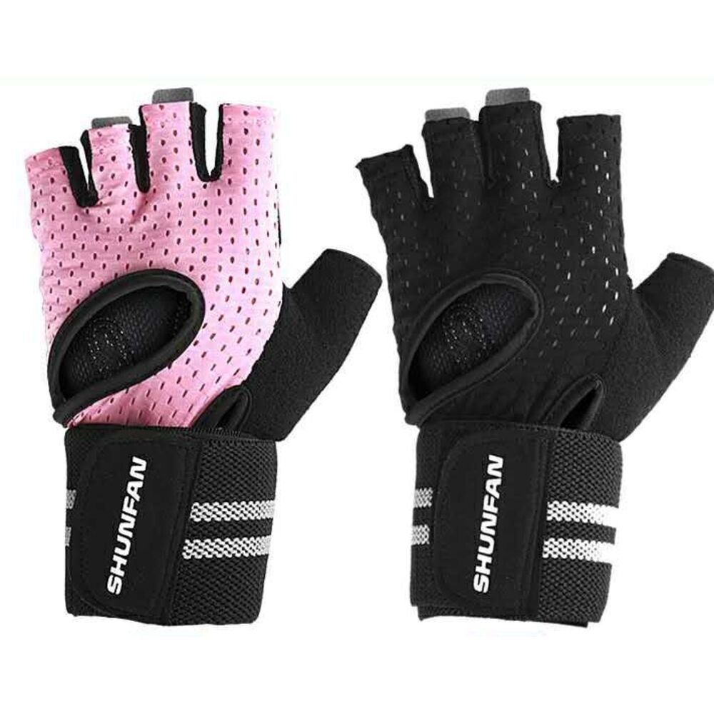 Men's Gloves, Non-slip, For Dumbbells And Barbells, Callus Protection, Integrated Wrist Support, Two-in-one Fitness_voghion.com